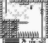 une photo d'Ã©cran de Castlevania 2 - Belmont s Revenge sur Nintendo Game Boy